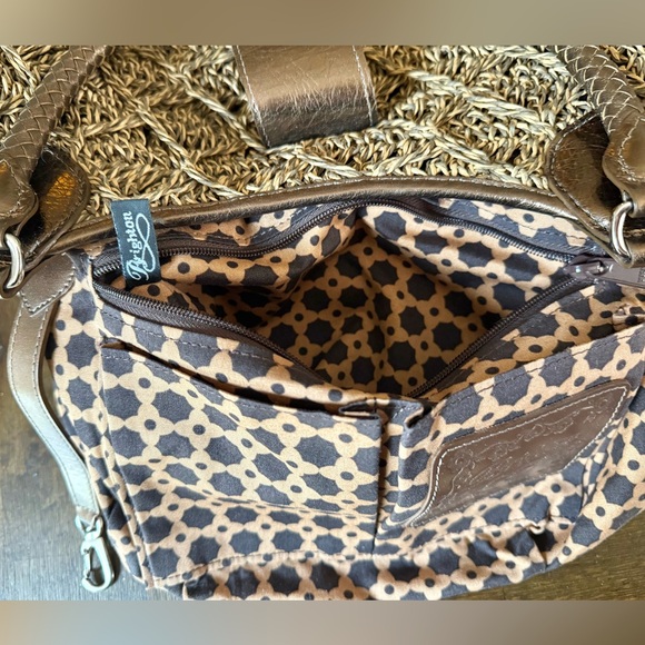 Brighton Femme Fatal Gretta Garbo Bronze Woven Shoulder Bag - Picture 11 of 14